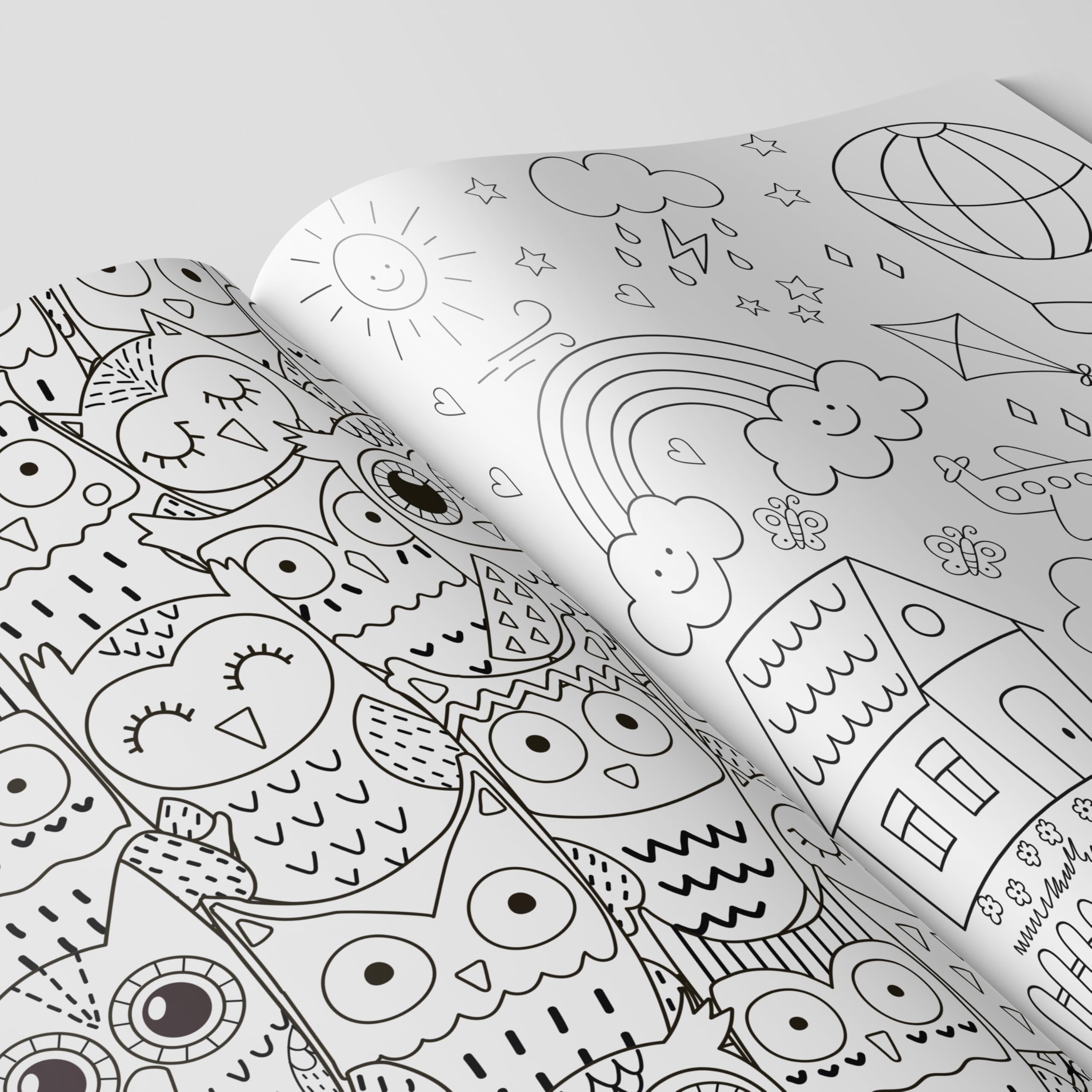 Doodle Colouring for kids - Blue Edition : Kids Colouring book, Colouring book for Toddlers, Fun learning colouring book, Colouring book for young learners
