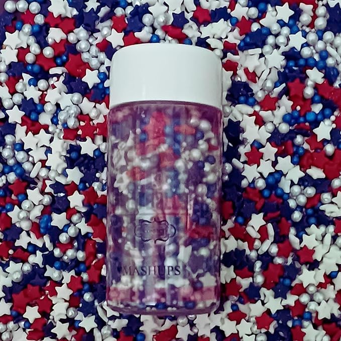 patriotic sprinkles for decoration 06 120 gm