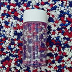 patriotic sprinkles for decoration 06 120 gm