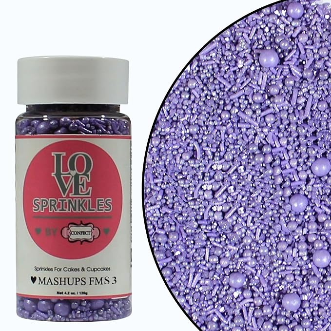 lavender sprinkles bottle for decoration bottle 100 g