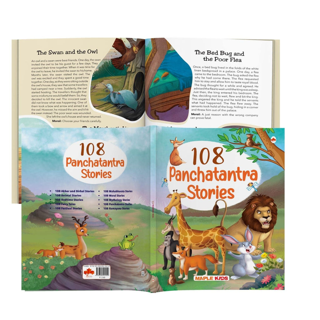 108 Panchatantra Stories (Illustrated) - Story Book for Kids - English Short Stories - Moral Stoy Book - Bedtime Stories - Age 3+ - Read Aloud to Infants, Toddlers