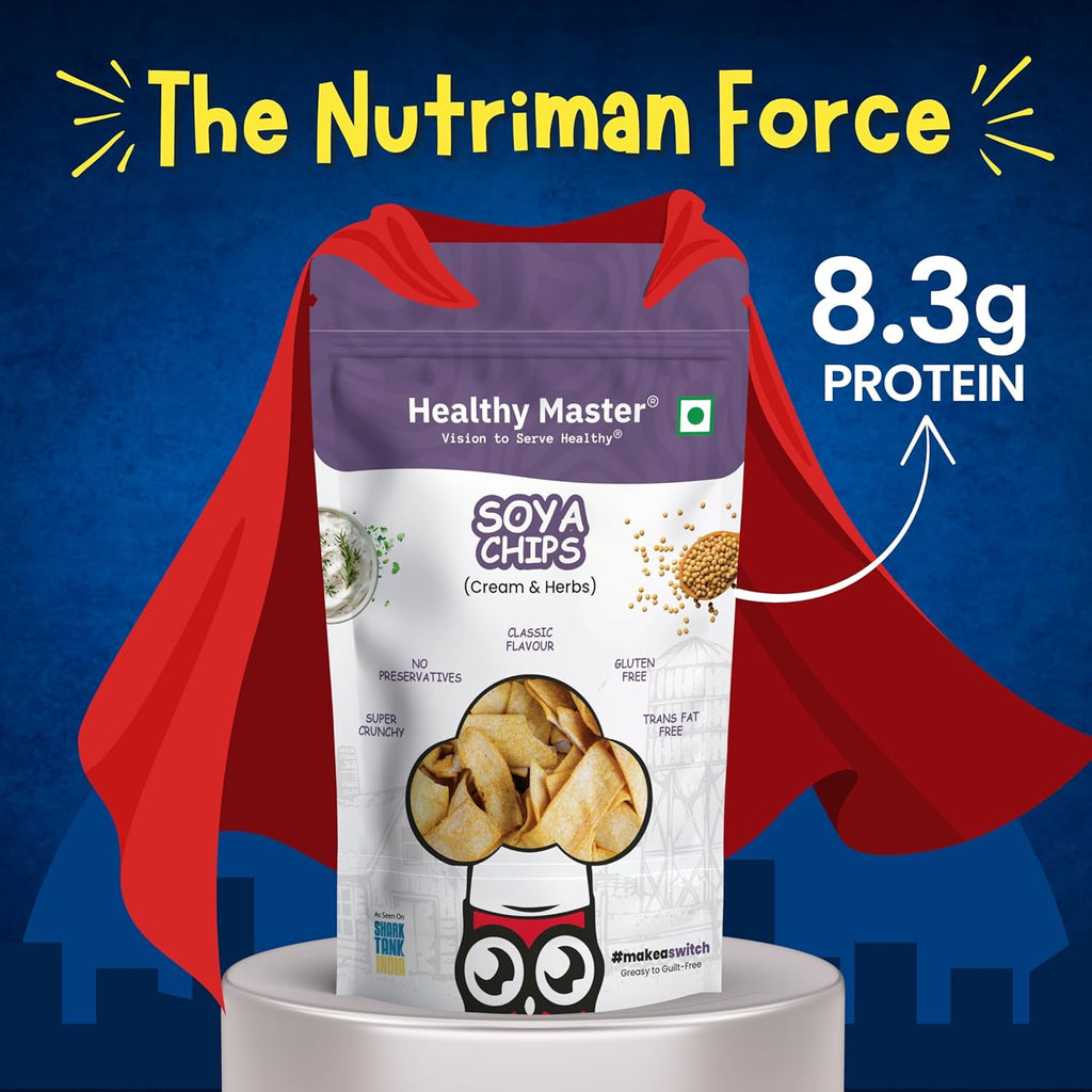 Healthy Master Light & Crispy Soya Chips - Distacart