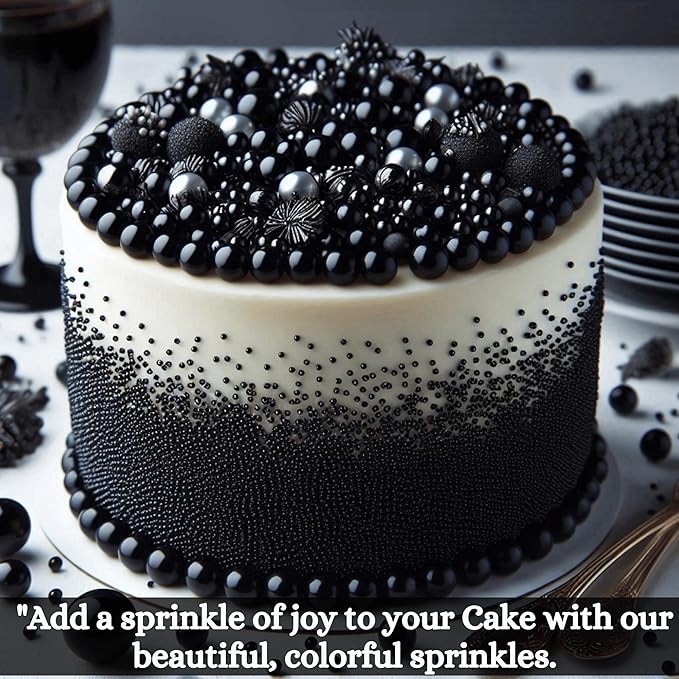 black sprinkles bottle for decoration bottle 100 g
