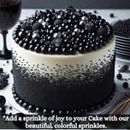 black sprinkles bottle for decoration bottle 100 g