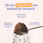 Gritzo SuperMilk Height+ (7-12y Boys), 10g Protein Powder - Double Chocolate - Distacart