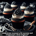 black sprinkles bottle for decoration bottle 100 g