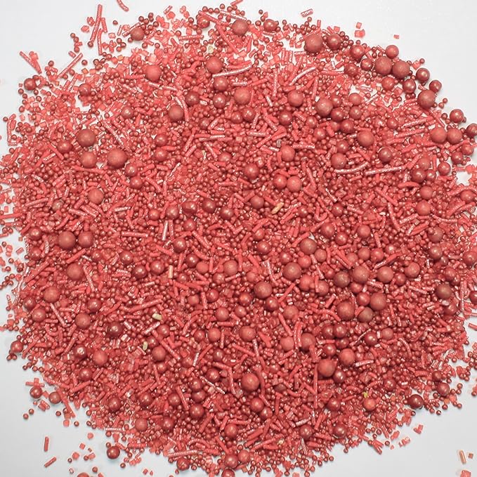 ruby red sprinkles bottle for decoration bottle 100 g