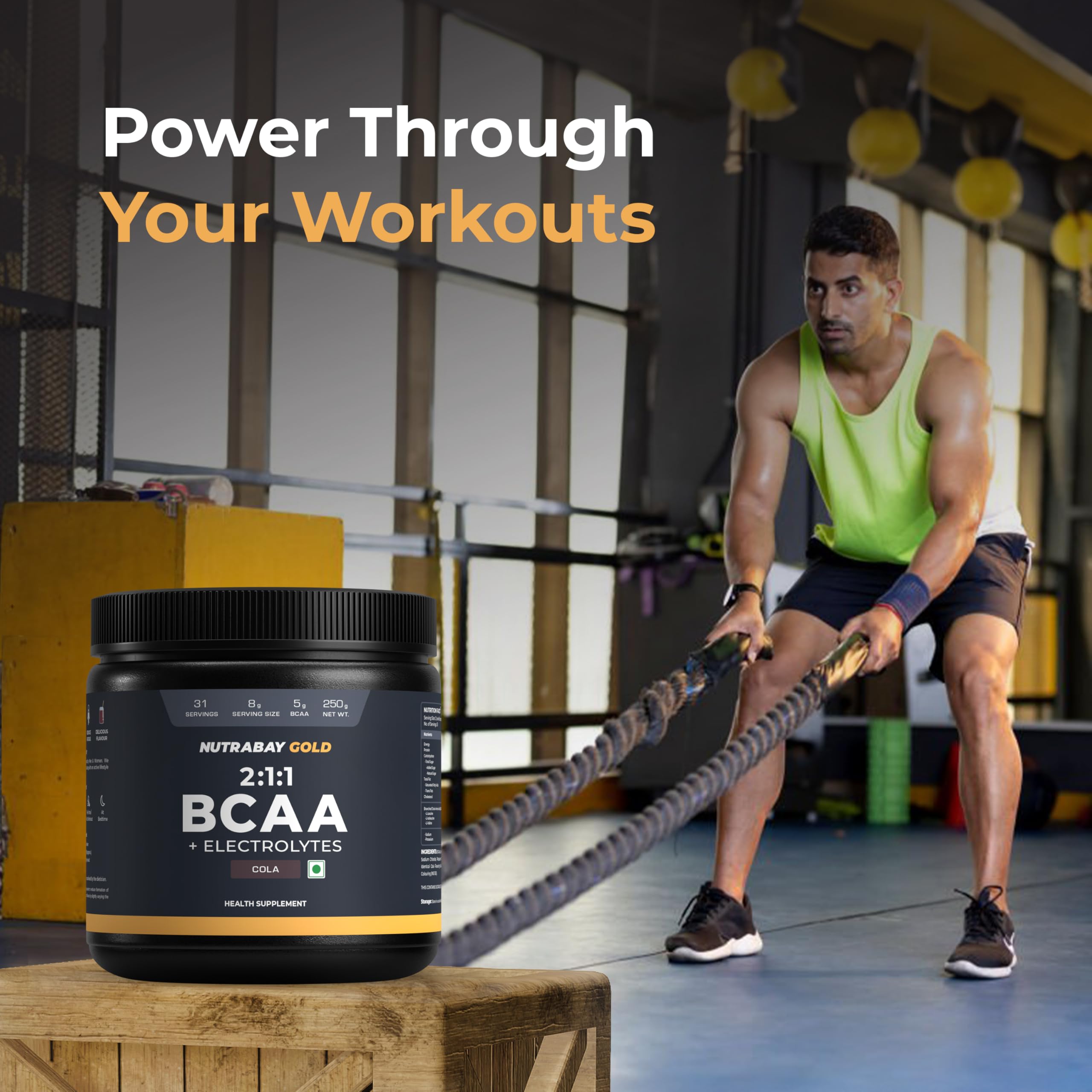 Nutrabay Gold BCAA 2:1:1 with Electrolytes - Cola