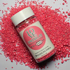 crimson pink sprinkles bottle for decoration bottle 100 g
