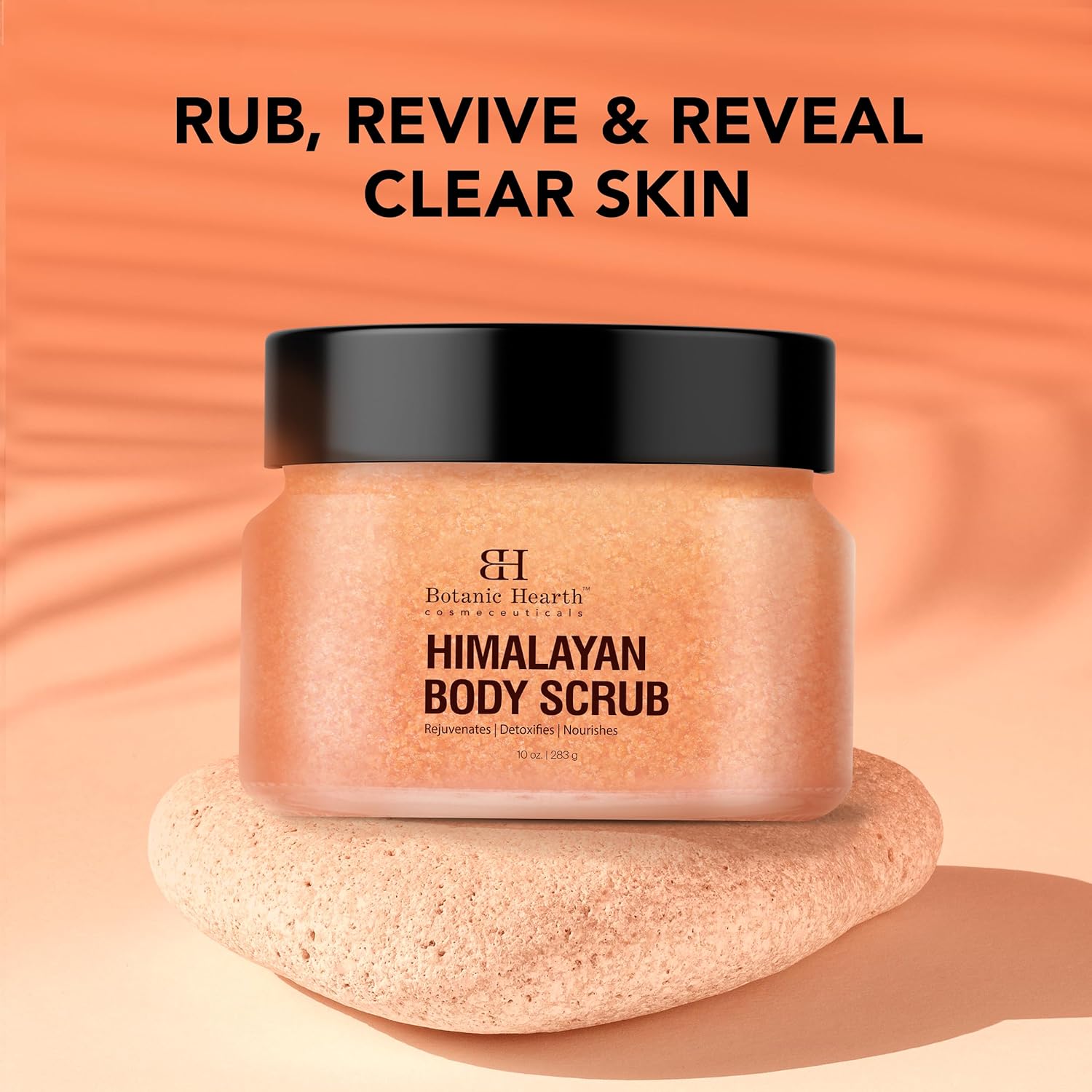 Himalayan Body Scrub with Lychee Oil - Natural Exfoliating Body & Face Scrub for Acne, Cellulite, Scars, Moisturizing & Deep Cleansing Skin - Skin Care for Men and Women - Distacart