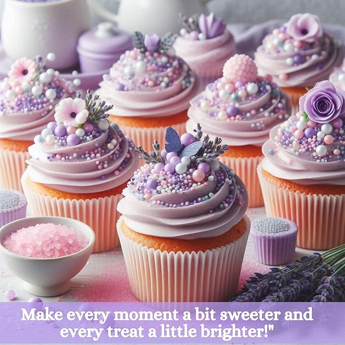 lavender sprinkles bottle for decoration bottle 100 g
