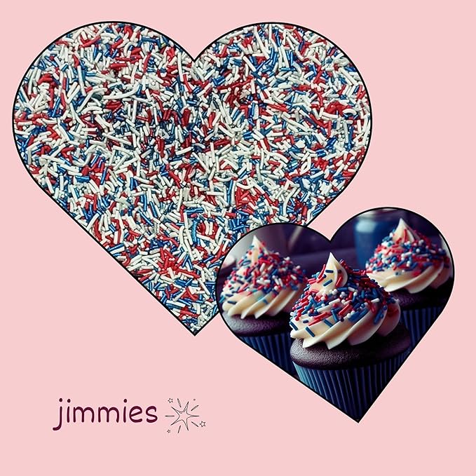 patriotic sprinkles for decoration 08 120 gm