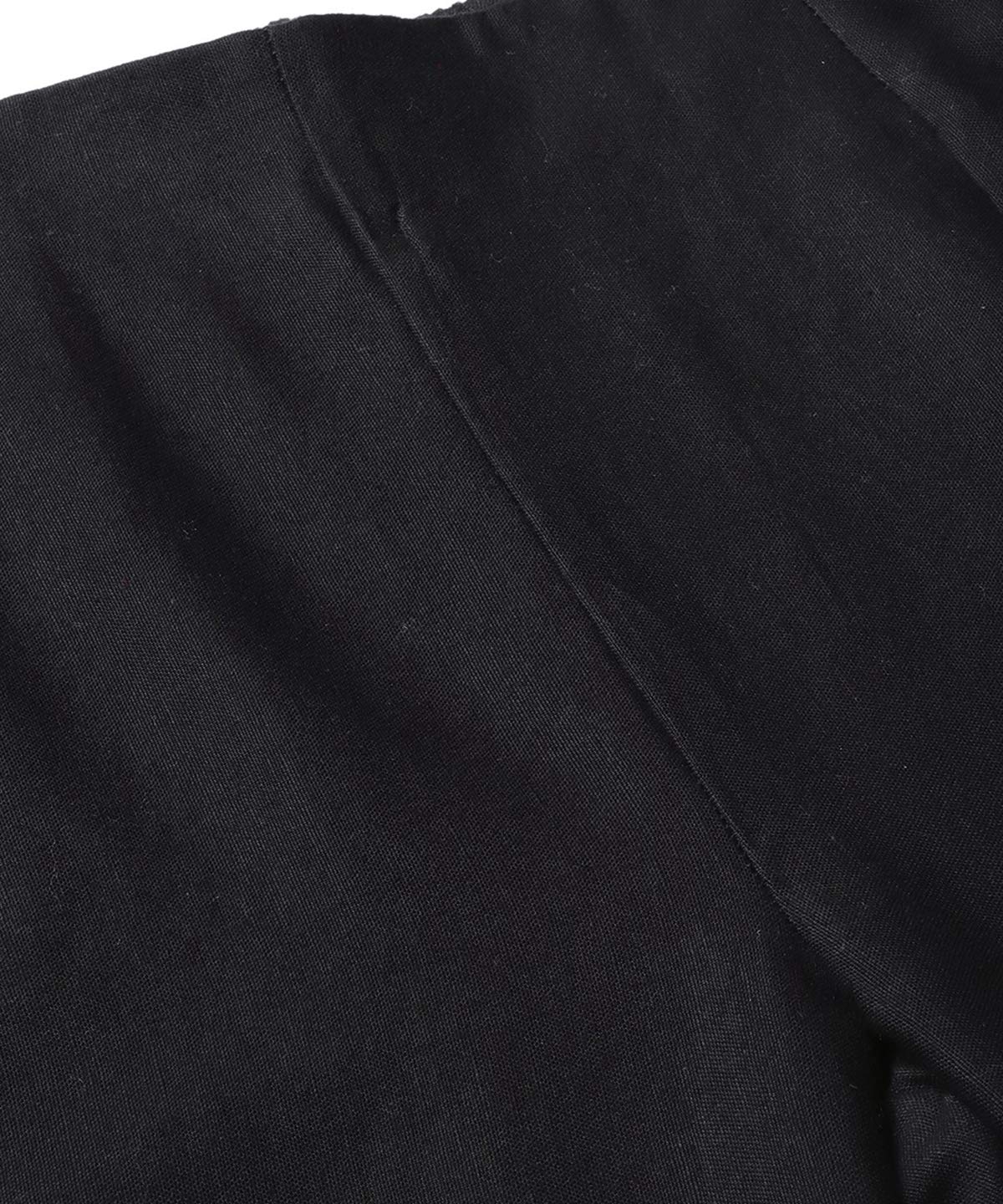 Juniper Women's Black Solid Cotton Flex Straight Fit Pants With Lace & Gota Work