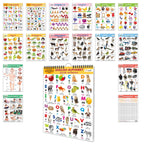 ENGLISH-MARATHI Chart For Kids (16 Charts ) 36 x 50 cm - Children Spiral Wall Picture Chart