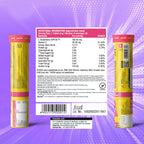 Chicnutrix Glow 500mg Effervescent Tablets - Strawberry & Lemon Flavor, For Glow & Radiance Skin - Distacart