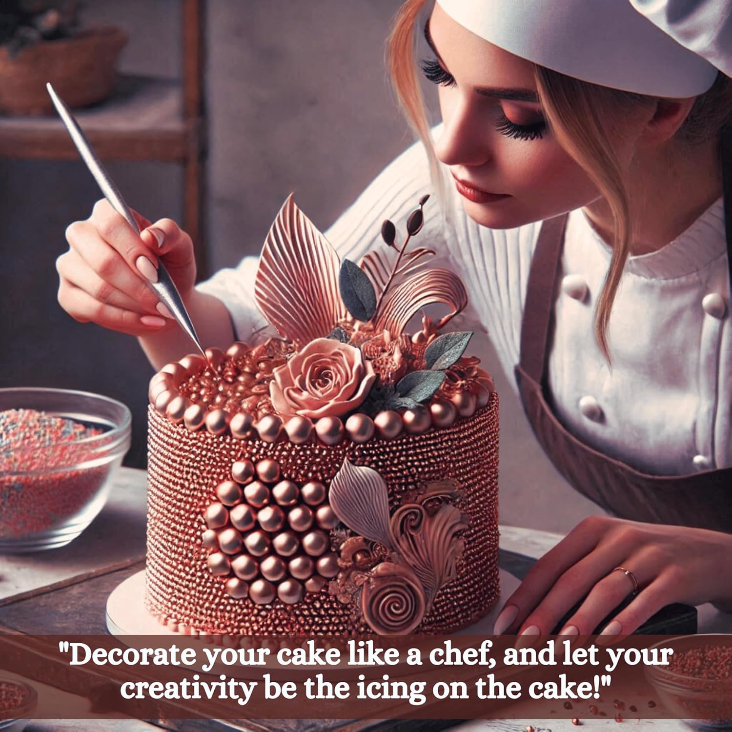 copper sprinkles bottle for decoration bottle 100 g
