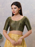 Joban Fashion Women Silk Black Stitched Blouse