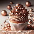 bronze sprinkles bottle for decoration bottle 100 g