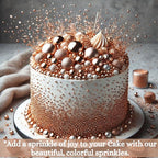 bronze sprinkles bottle for decoration bottle 100 g