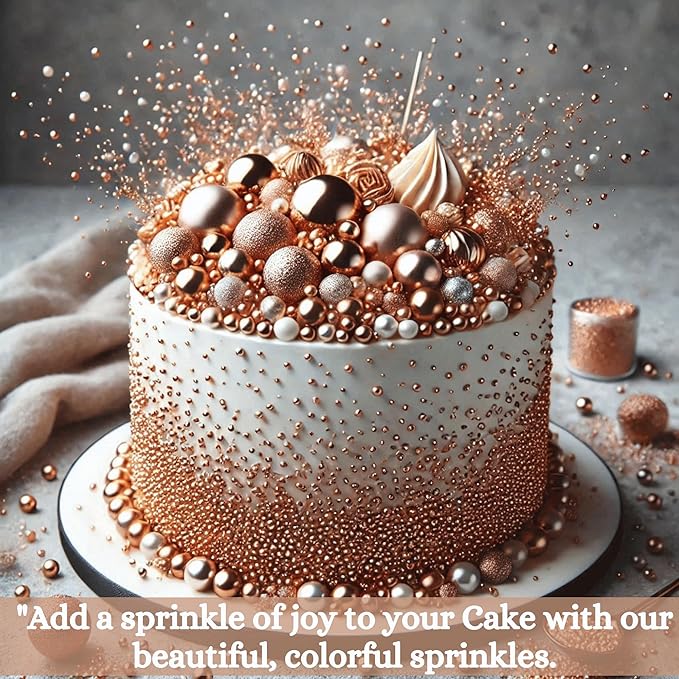 bronze sprinkles bottle for decoration bottle 100 g