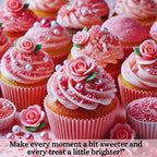 rose pink sprinkles bottle for decoration bottle 100 g