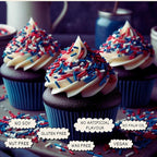 patriotic sprinkles for decoration 08 120 gm