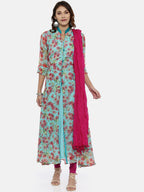 Souchii Pink Solid Tasselled Cotton Dupatta - Distacart