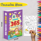 GRAND - 365 Colouring Book :- learn with colouring, creative learning for toddlers, preschool colouring book, educational book for kids, toddler fun book, simple colouring book for kids