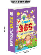 GRAND - 365 Colouring Book :- learn with colouring, creative learning for toddlers, preschool colouring book, educational book for kids, toddler fun book, simple colouring book for kids