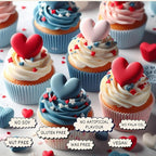 patriotic sprinkles for decoration 05 120 gm
