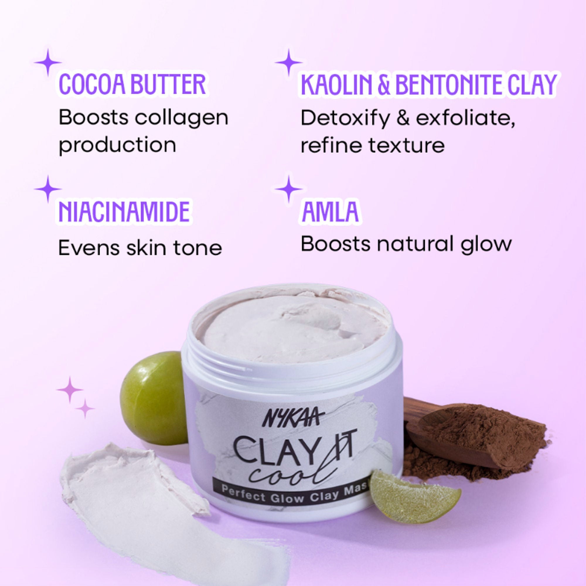 Nykaa Clay It Cool Clay Mask - Perfect Glow