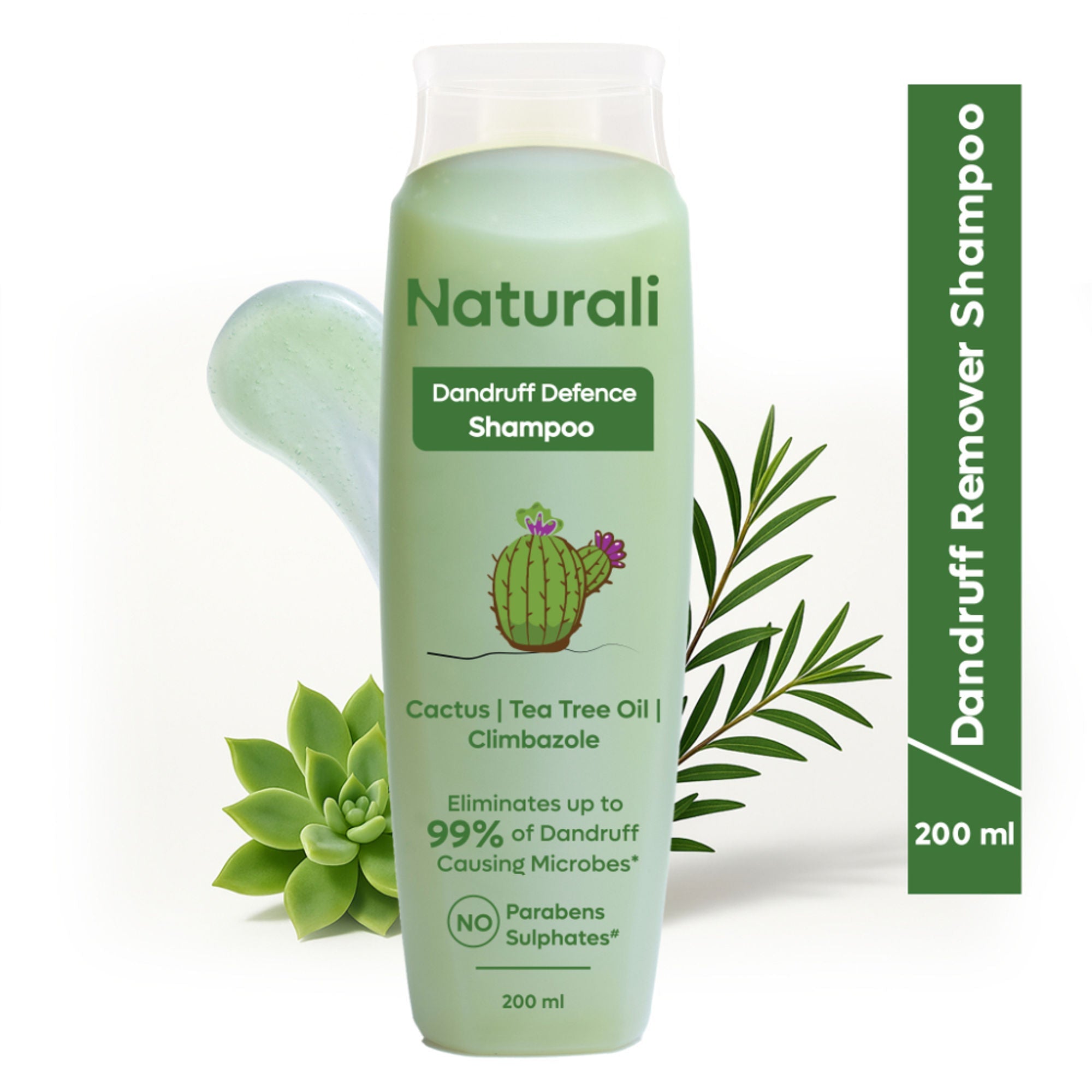 Naturali Dandruff Defence Shampoo with Tea Tree Oil & Cactus Extracts