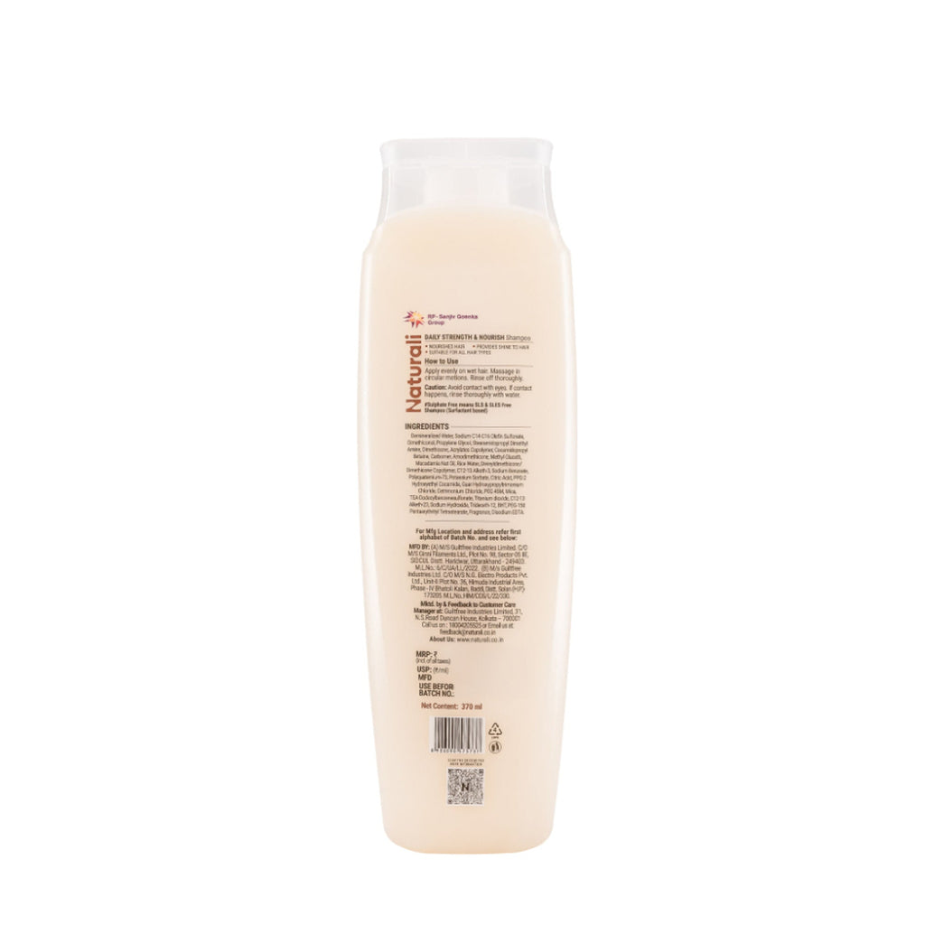 Naturali Daily Strength & Nourish Shampoo with Rice Water & Macadamia Nut Oil