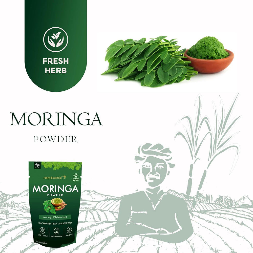 Herb Essential Moringa Powder - Distacart