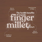 Bharat Vedica Organic Finger Millet Flour - Organic Ragi ka atta - Distacart