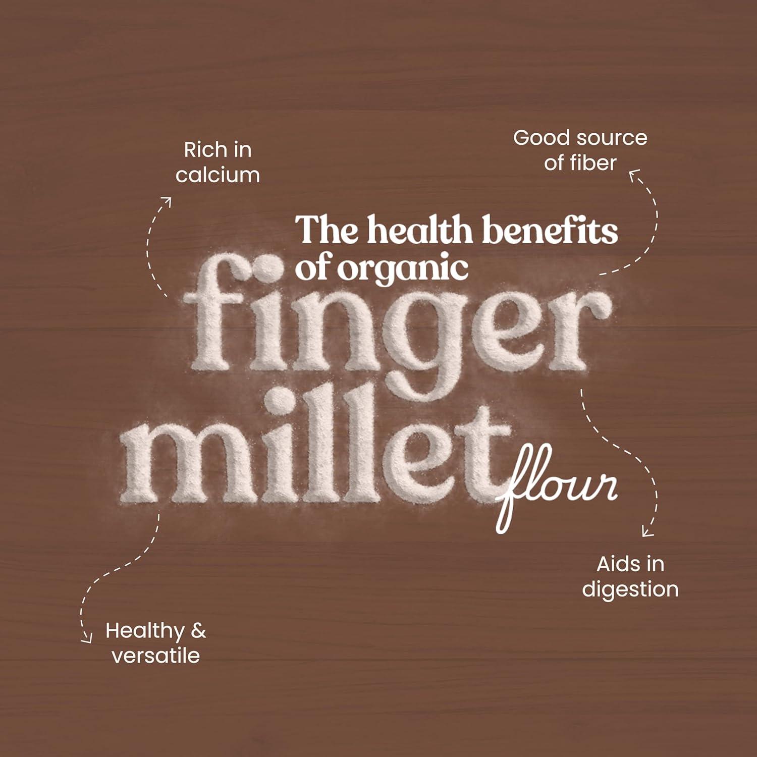 Bharat Vedica Organic Finger Millet Flour - Organic Ragi ka atta - Distacart