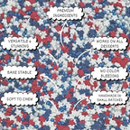 patriotic sprinkles for decoration 06 120 gm