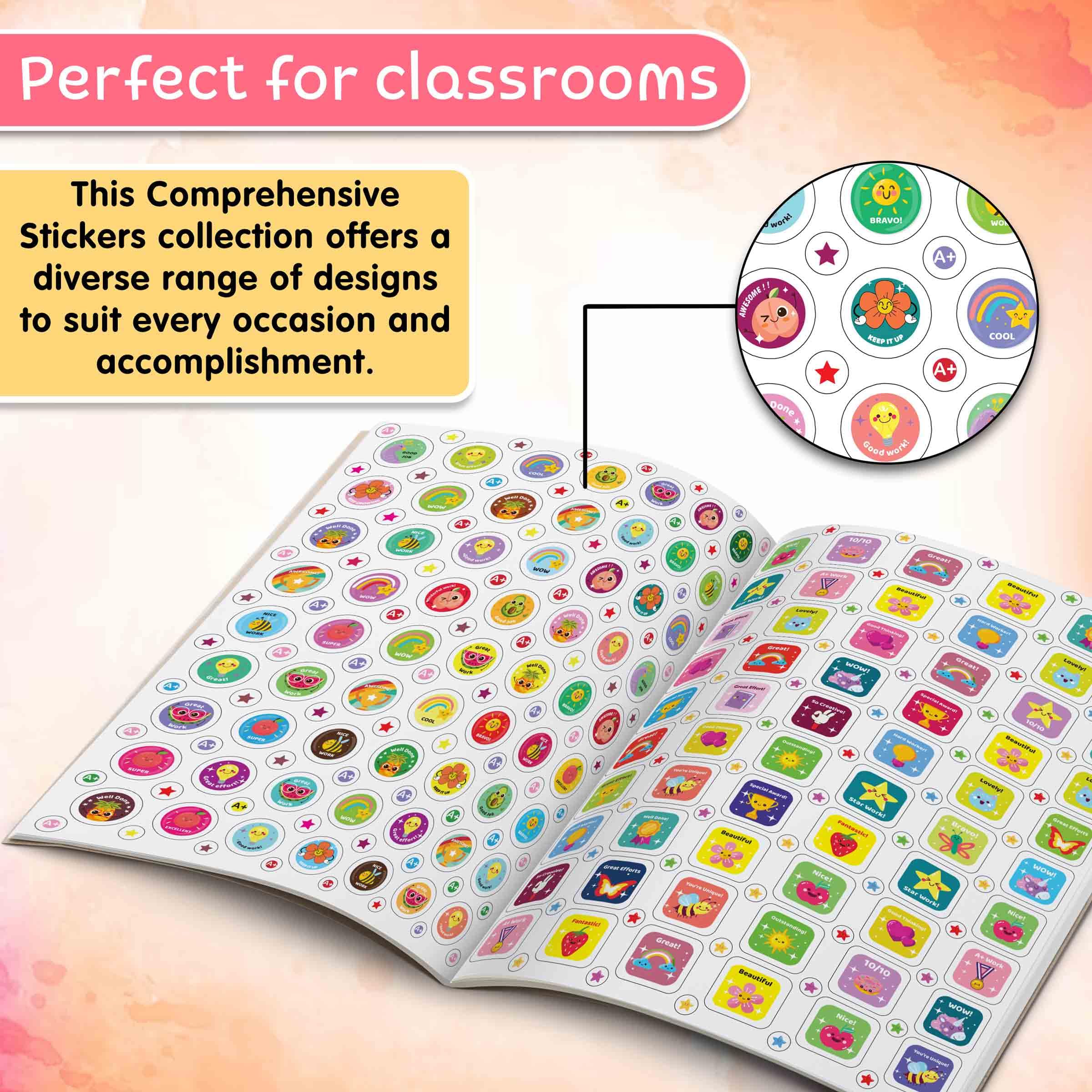 "2000+ Reward Stickers: A Fun Sticker Book for Teachers and Parents - Encouraging and Celebrating Kids' Achievements with Over 2000 Stickers [Paperback]"