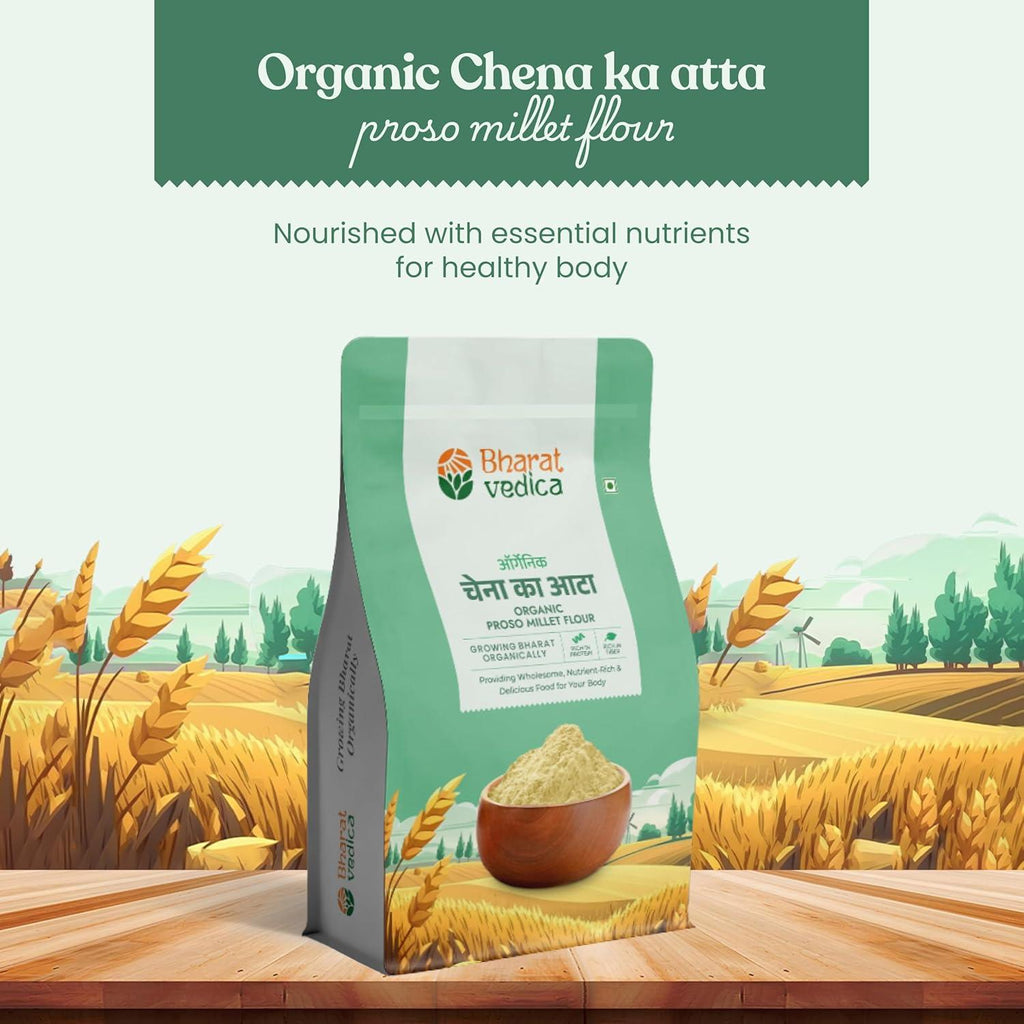 Bharat Vedica Organic Proso Millet Flour - Organic Chena ka Atta - Distacart