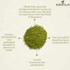 Kokila 100% Natural & Herbal Henna Mehandi Powder With 6 Ayurvedic Herbs, Organic Hair Colour