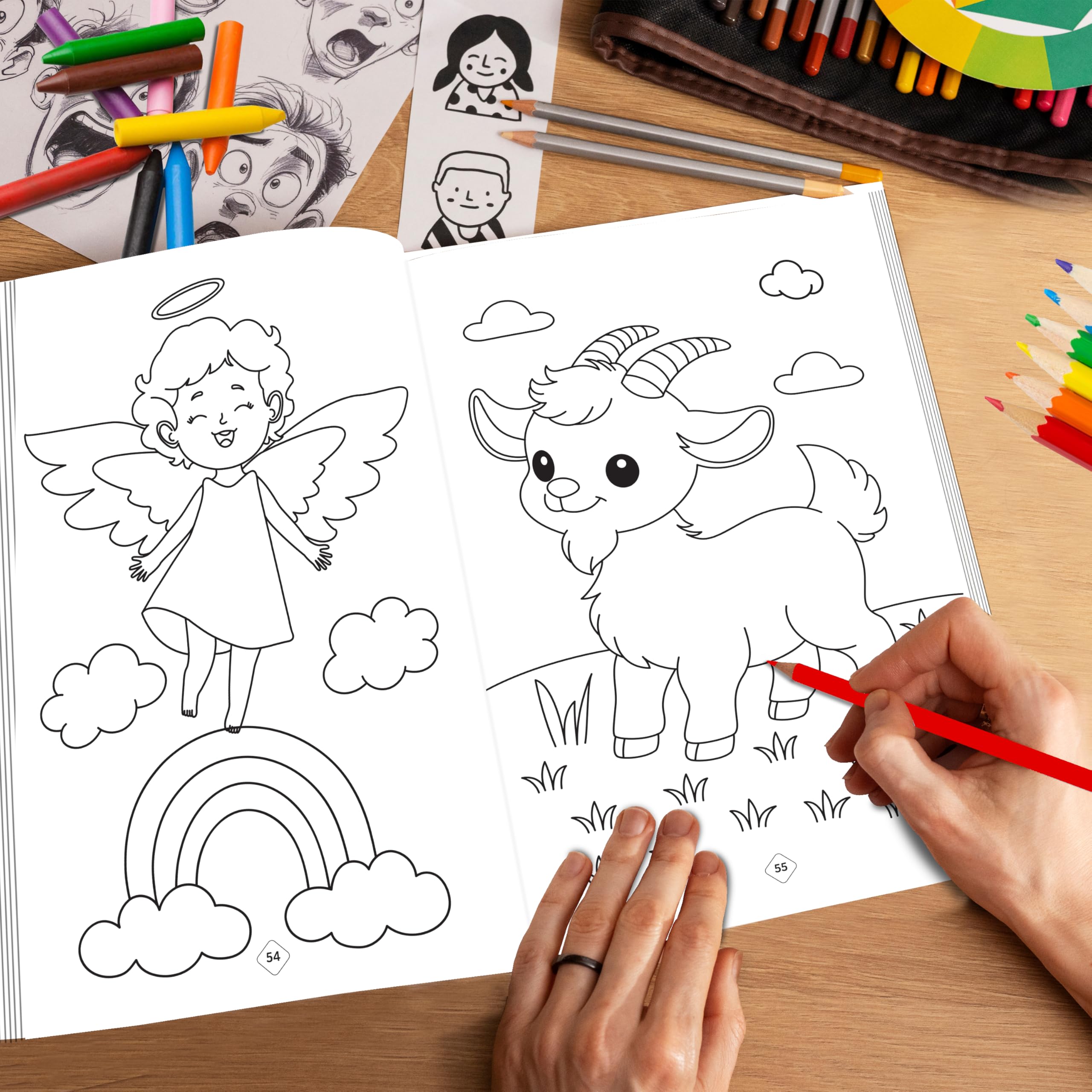 GRAND - 365 Colouring Book :- learn with colouring, creative learning for toddlers, preschool colouring book, educational book for kids, toddler fun book, simple colouring book for kids