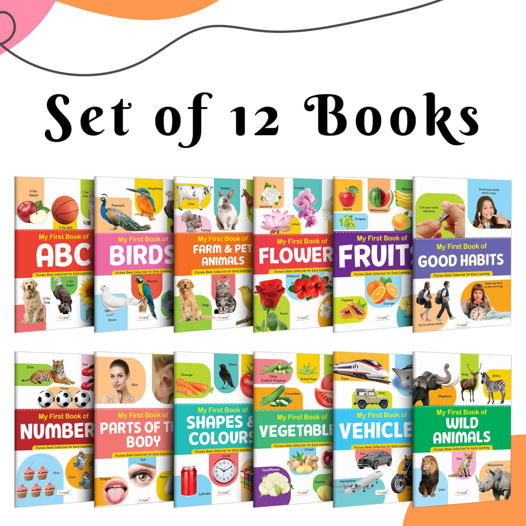 My First Picture Book Collection For Early Learning : Books For Children, Learning Picture Library For Kids, Toddler book, Early learning book With 12 Topics