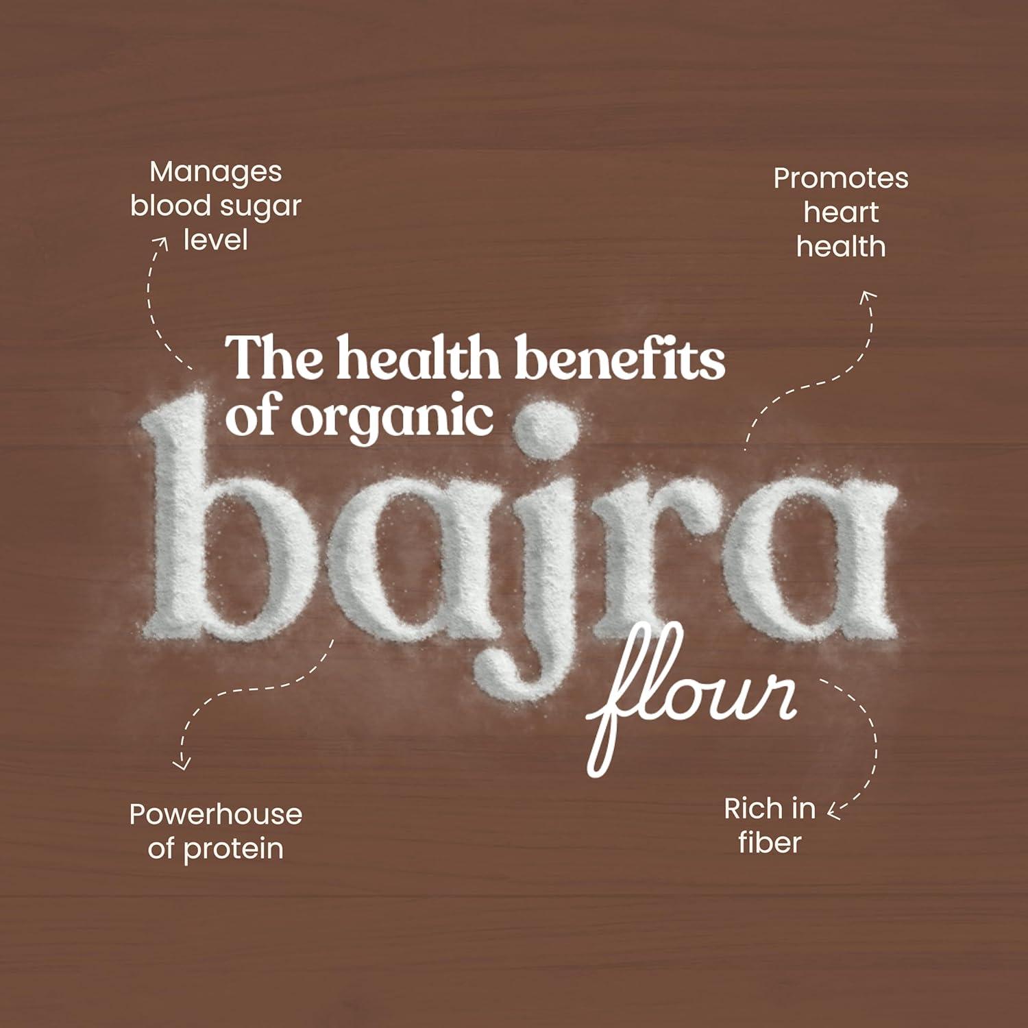 Bharat Vedica Organic Pearl Millet Flour - Organic Bajra ka Atta - Distacart