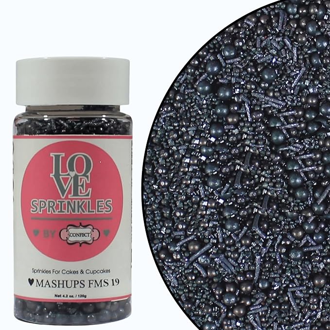 black sprinkles bottle for decoration bottle 100 g