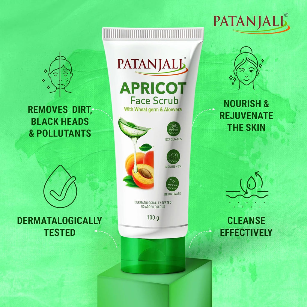 Patanjali Apricot Face Scrub - Distacart