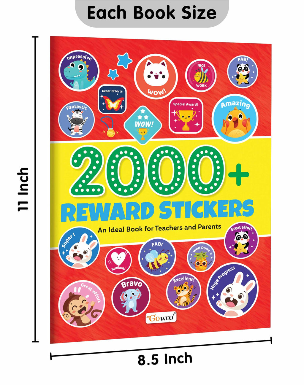 "2000+ Reward Stickers: A Fun Sticker Book for Teachers and Parents - Encouraging and Celebrating Kids' Achievements with Over 2000 Stickers [Paperback]"