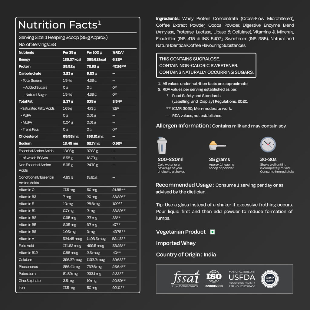 Nutrabay Gold Whey Protein Concentrate - Cold Coffee