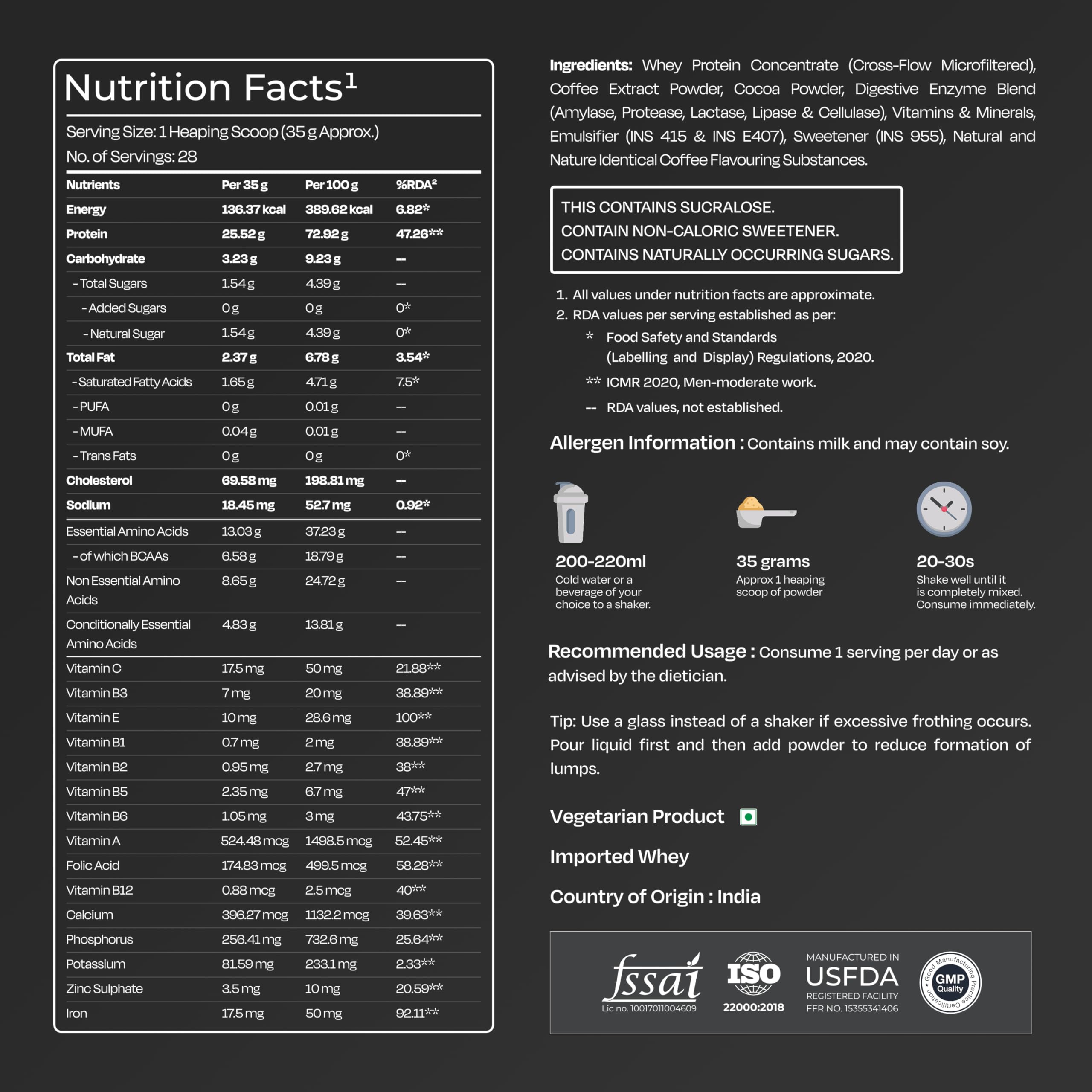 Nutrabay Gold Whey Protein Concentrate - Cold Coffee