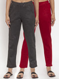 TAG 7 Women Pack of 2 Solid Leggings