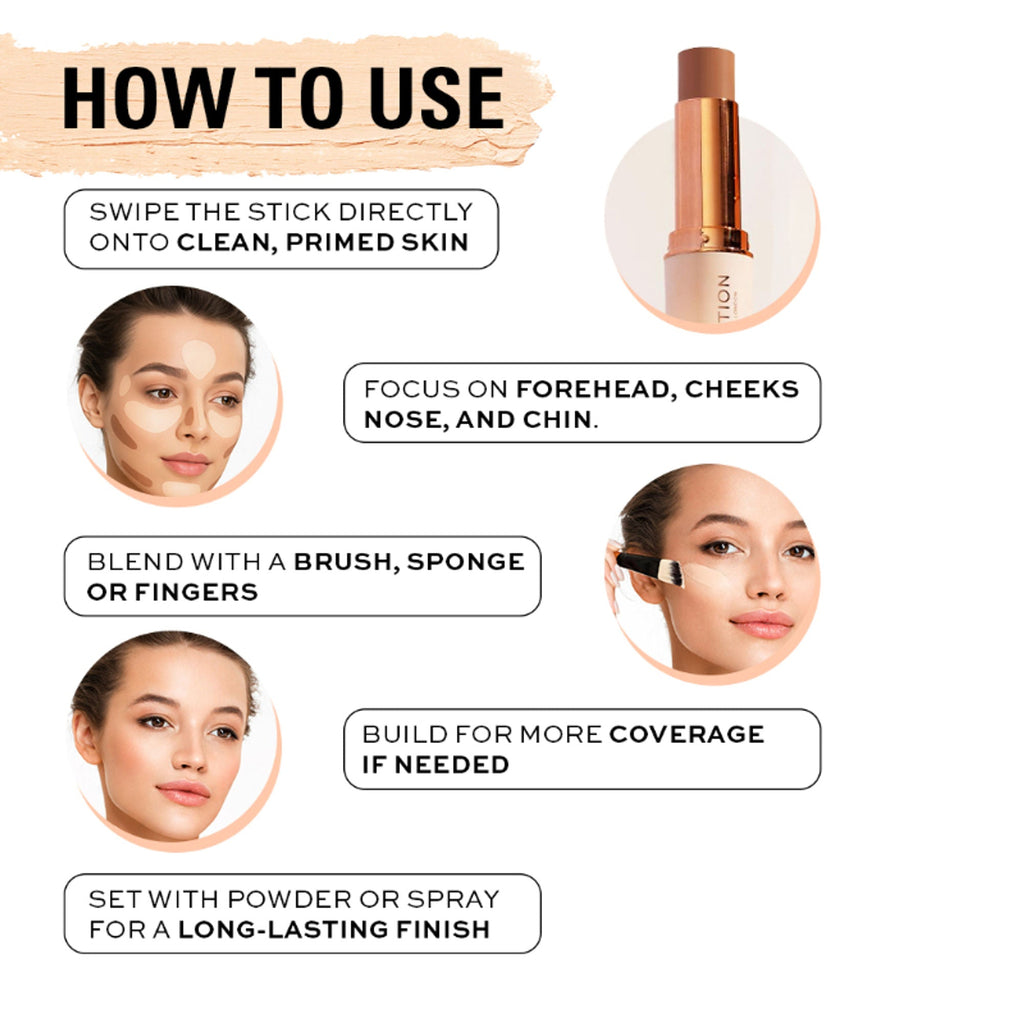 Makeup Revolution Fast Base Stick Foundation - F7 - Distacart